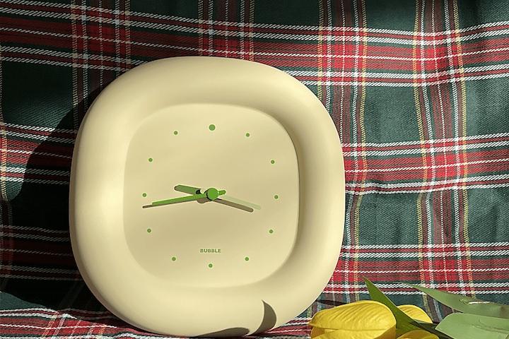 버터크림 버블시계 인테리어 탁상시계 아날로그 무소음 벽시계