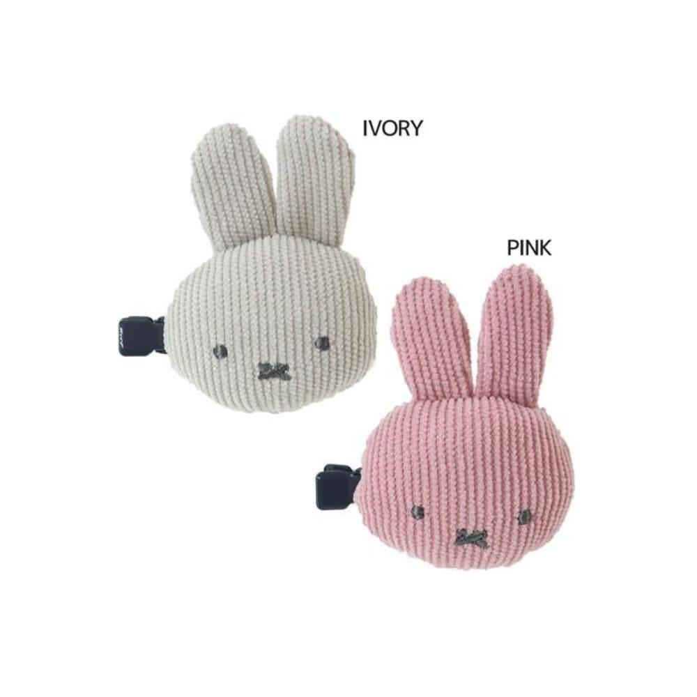 미피 miffy 페이스 마스코트 헤어핀(각1개입)