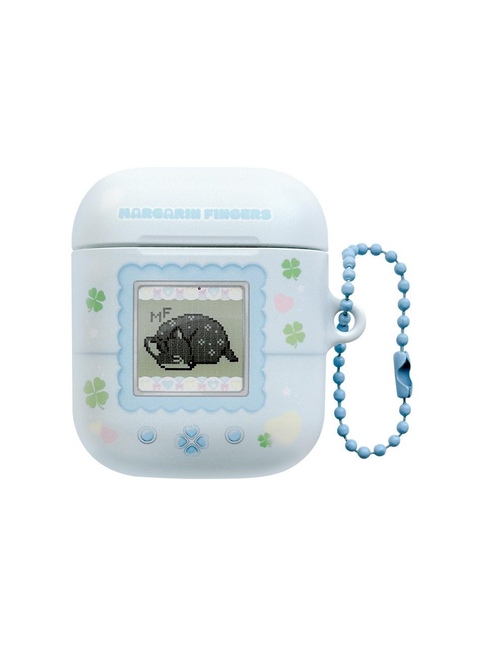 DEER TAMAGOTCHI AIR PODS CASE (LIGHT BLUE)