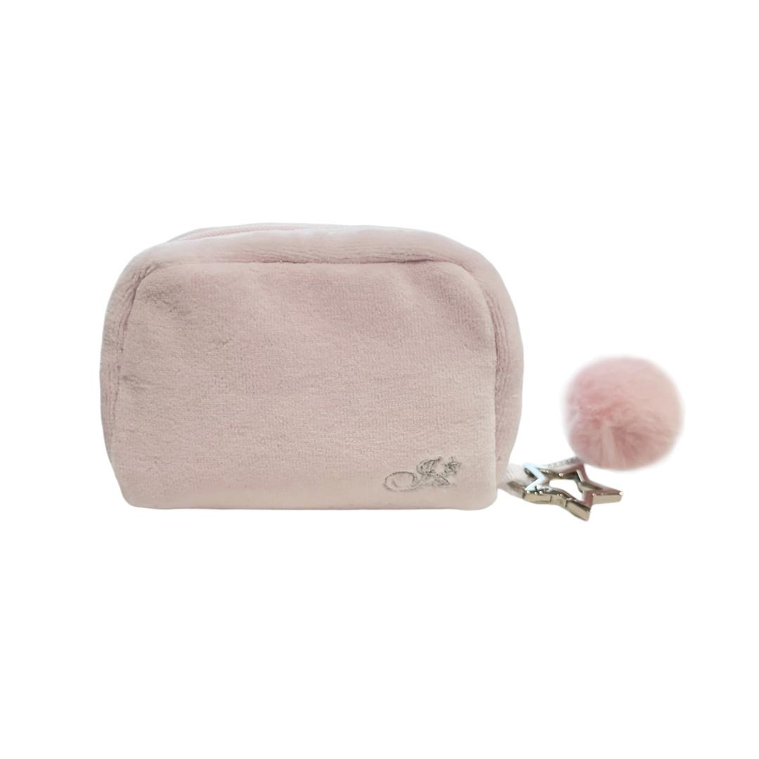 JX VELOUR WALLET (POWDER PINK)