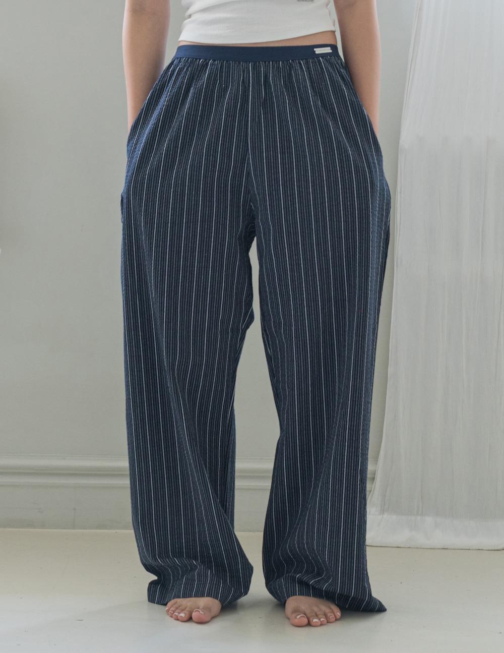 Minimal Garments Banded Stripe Lounge Pants
