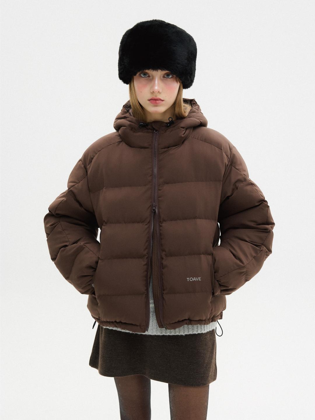 Street Beam Hooded Puffer (Brown)