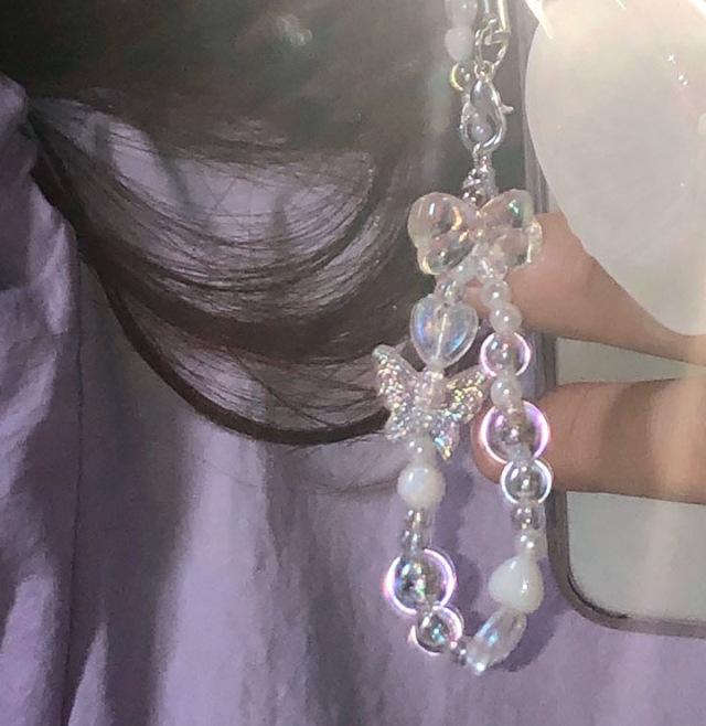 clear ribbon butterfly phonering