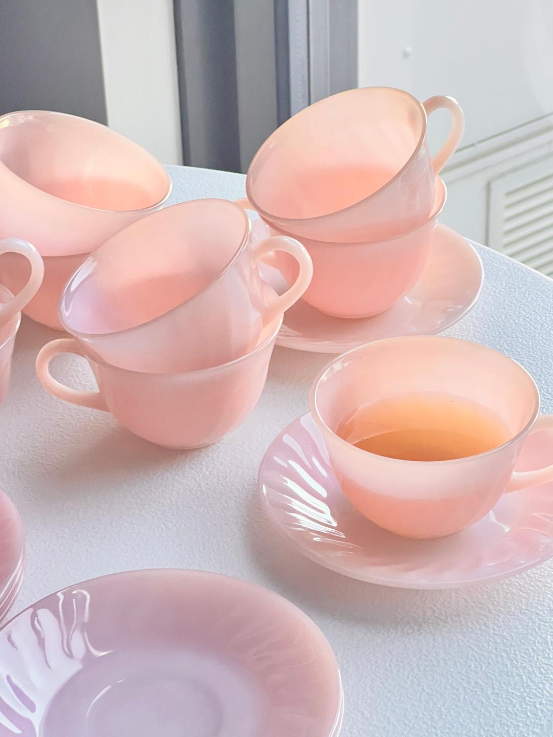 Pink Translucent Milk Glass - Select Options