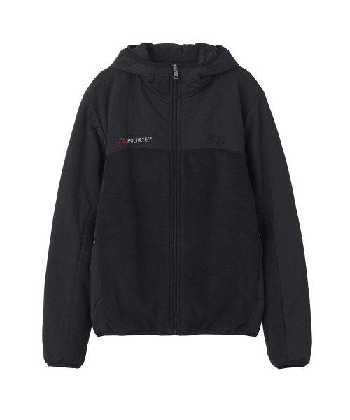 POLARTEC® Reversible Zip-Up Hoodie Black