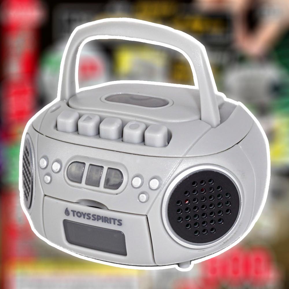 토이즈 스피릿츠 가챠 레트로 미니 CD 플레이어 마스코트 피규어 그레이
