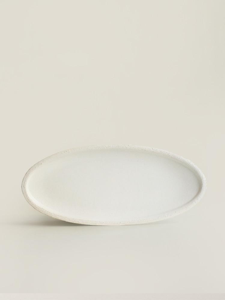 GELA PLATE #OVAL White