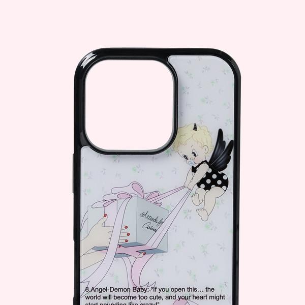 Angel demon baby case (flower)