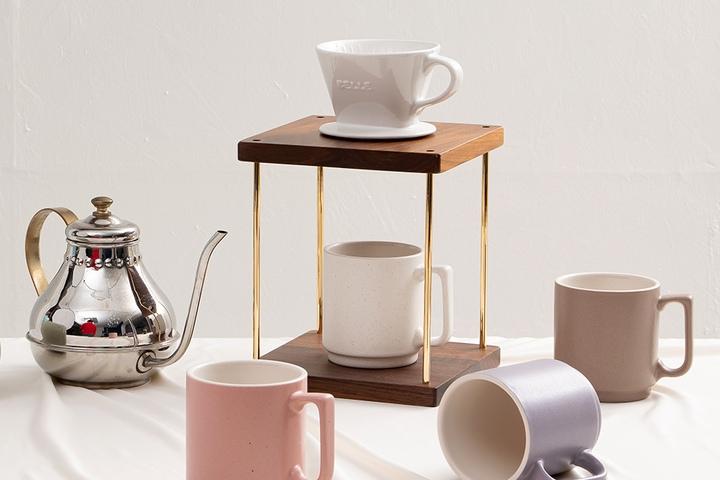 Mano 빈티지 카페 예쁜머그잔 점박이 물컵 400ml