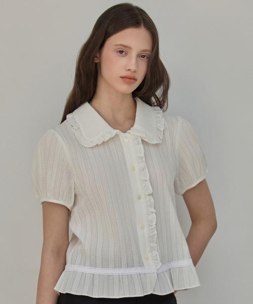 Frill Lace Blouse_2Color