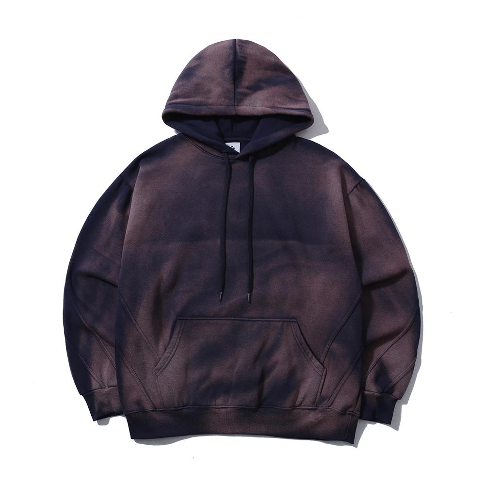 빈티지 워싱 후드 네이비