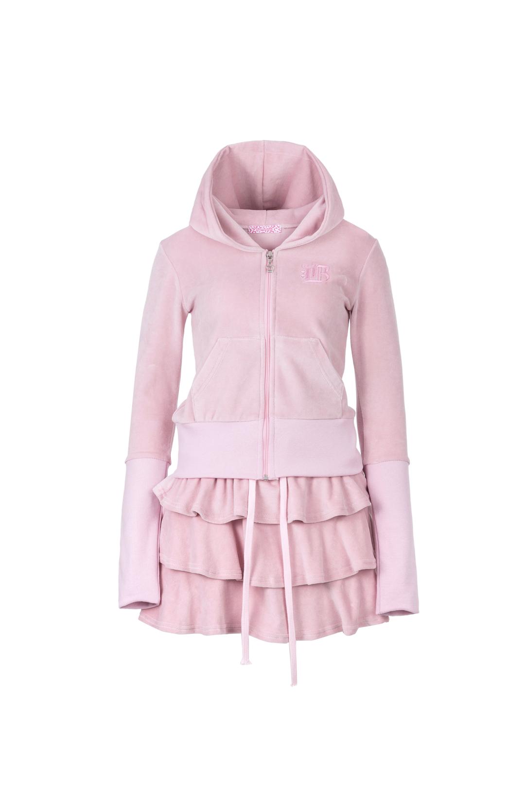 Cotton candy velour set-up (baby pink)