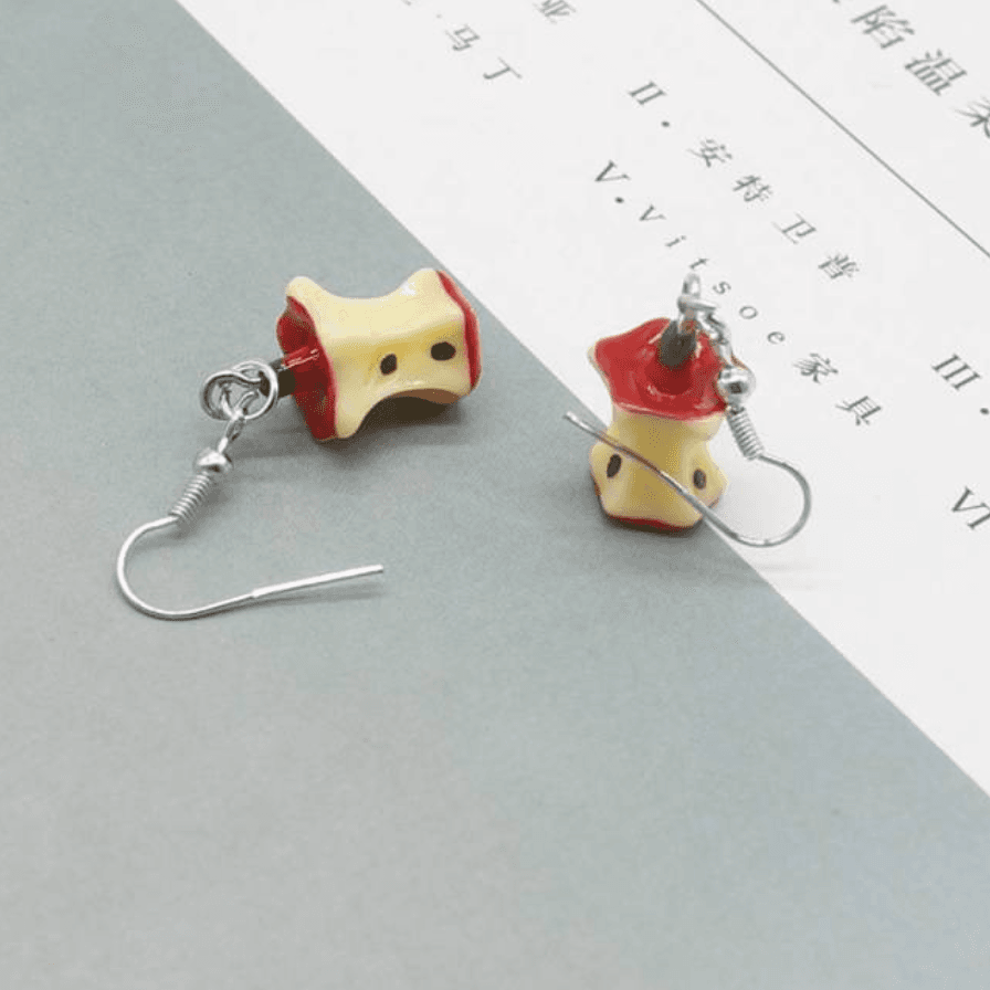 Anime Earrings - Death Note Apple Earrings