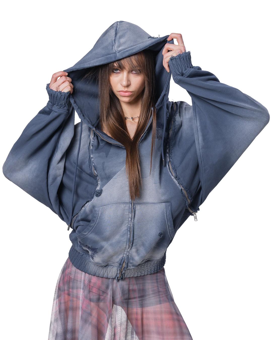 Bat-Wing Transformer Hoodie - S