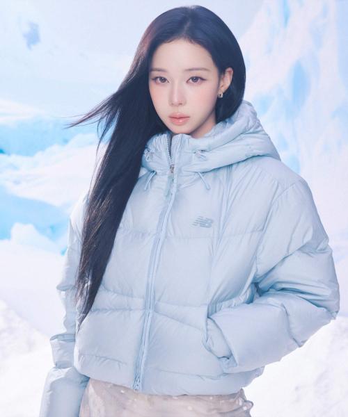 NBNPF4W072 / WOMEN 플라잉 후드형 숏다운 (LIGHT BLUE)