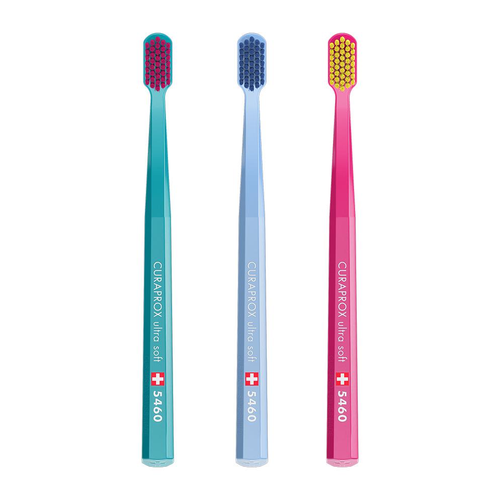 큐라덴 큐라프록스 CS5460 트리오팩 부드러운 초미세모 치과칫솔 치석제거 잇몸칫솔(3p)