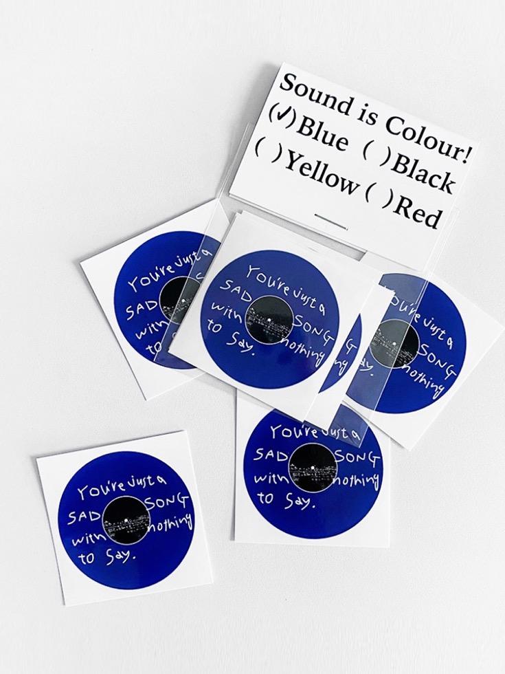 Sound is colour! Sticker (Blue)