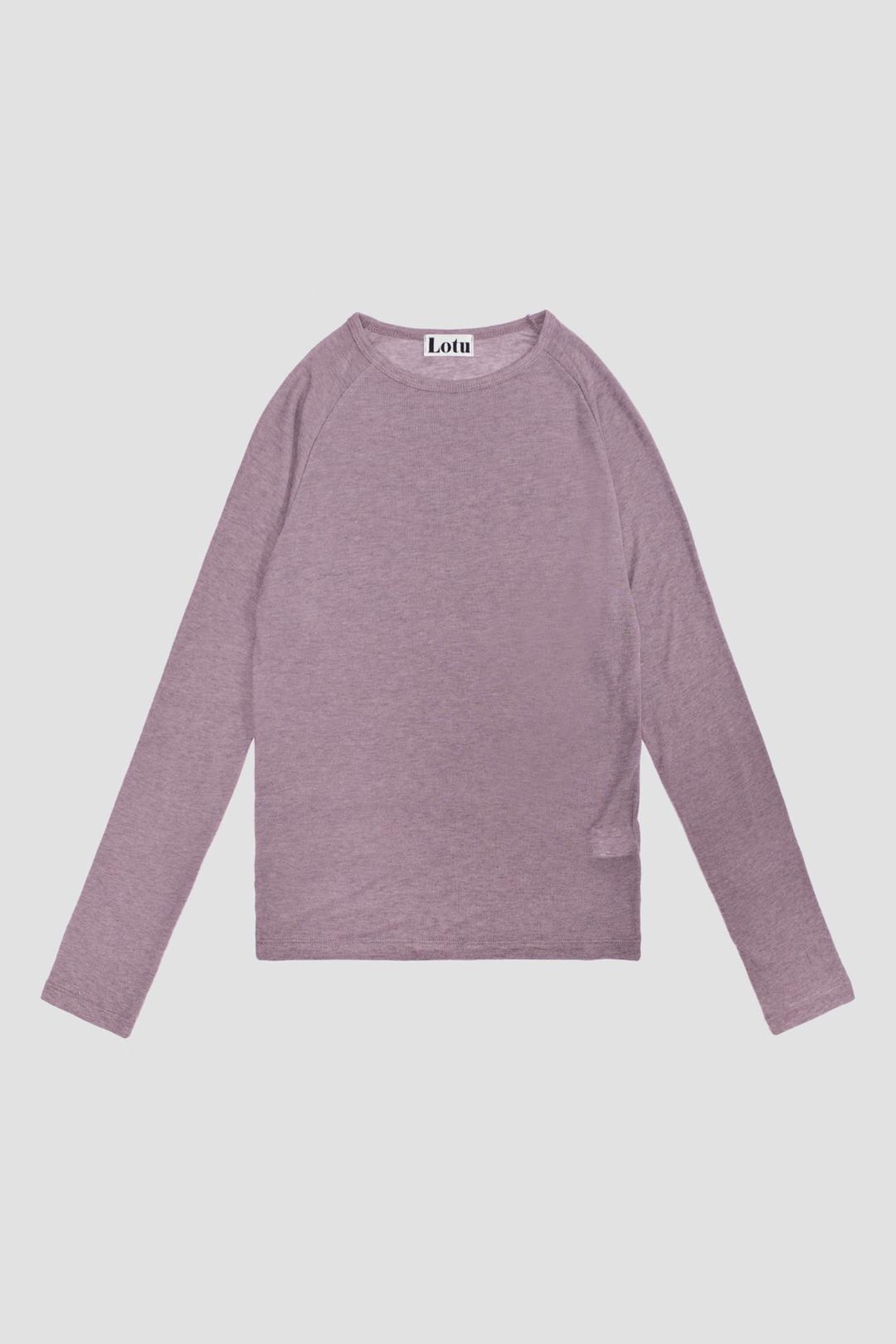 Wool raglan long sleeve, Pink