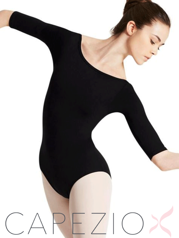 [Capezio] TB243W 카페지오 보트넥 7부레오타드 수입성인발레복