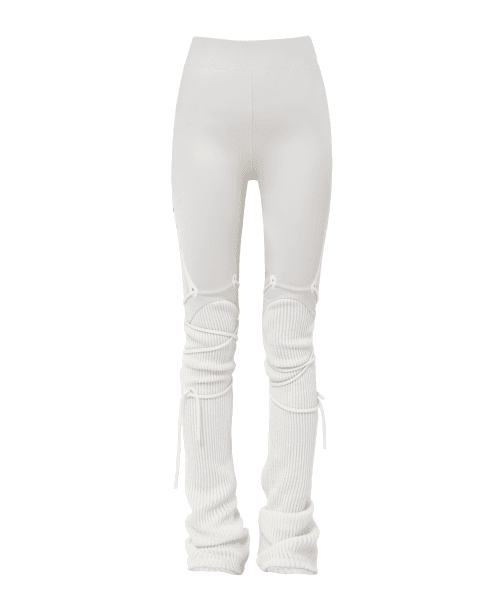 String Warmer Leggings / Cream