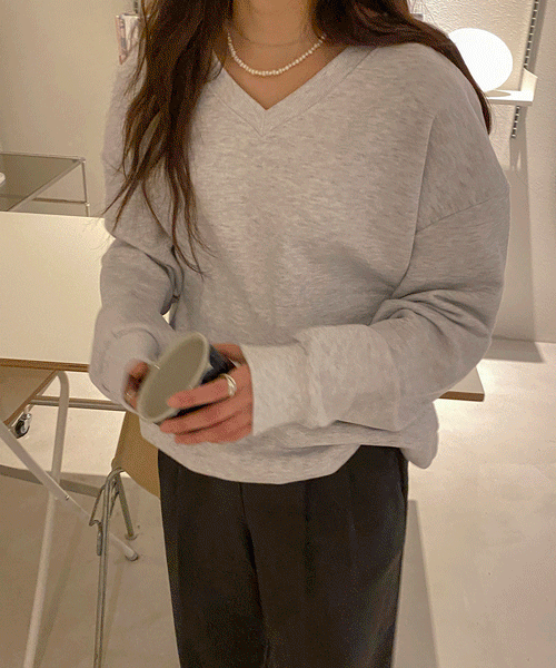 해브 브이넥 맨투맨 (4color)