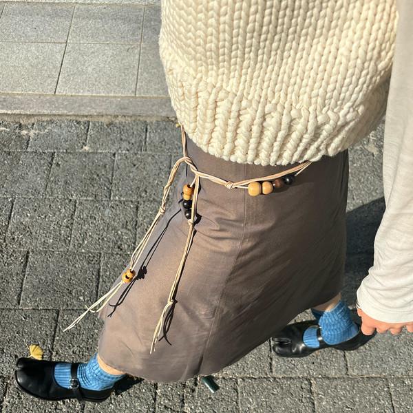 Lump Knot Belt - wood