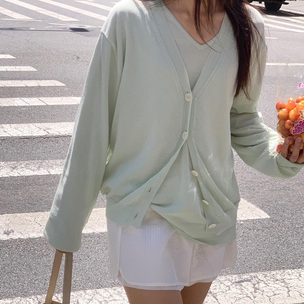 a rainy cardigan (melon)