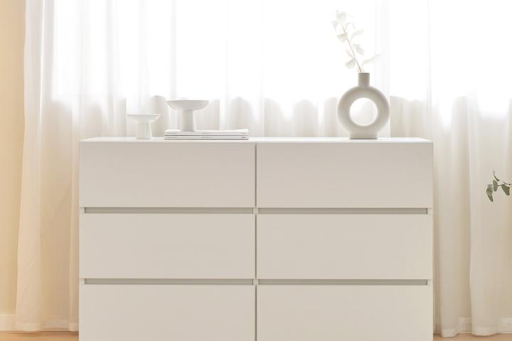 캐슬 하이그로시 1200 와이드 수납 3단 서랍장