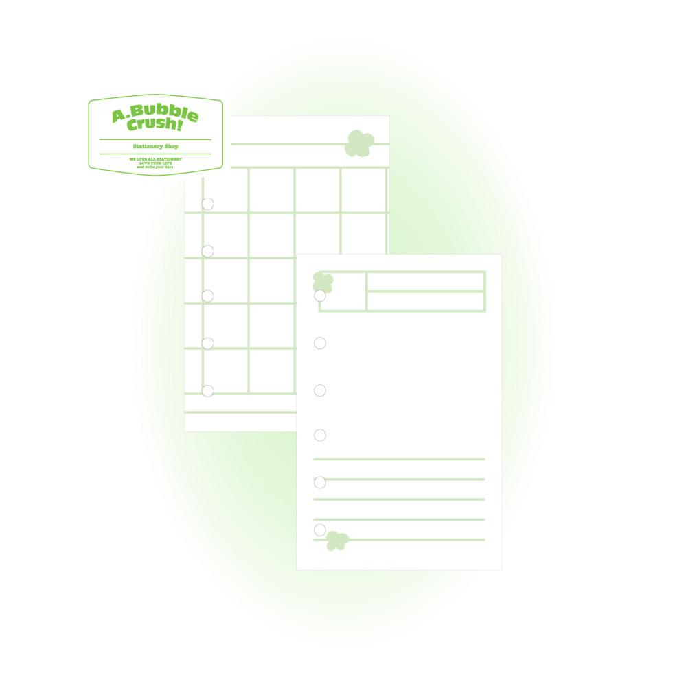 [리필속지]볼드라인속지-클로버 (A7/A6)