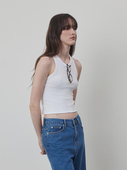 Ribbed Sleeveless Top