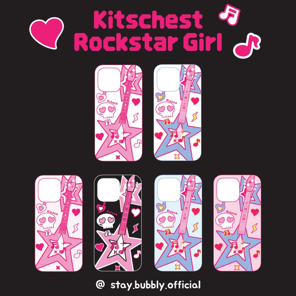 [스테이버블리  Kitschest Rockstar Girl ] 키치 락스타 아이폰 / 갤럭시 폰케이스