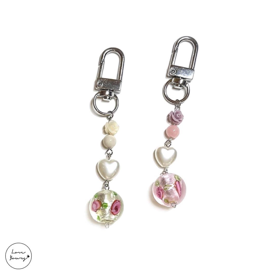 sweet rose keyring