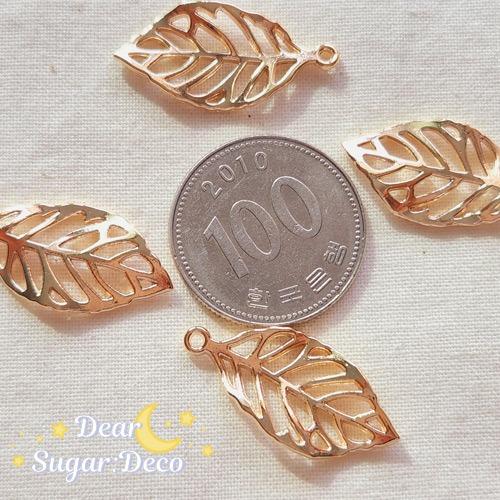 미디엄 흩날리는 나뭇잎 팬던트(4개)