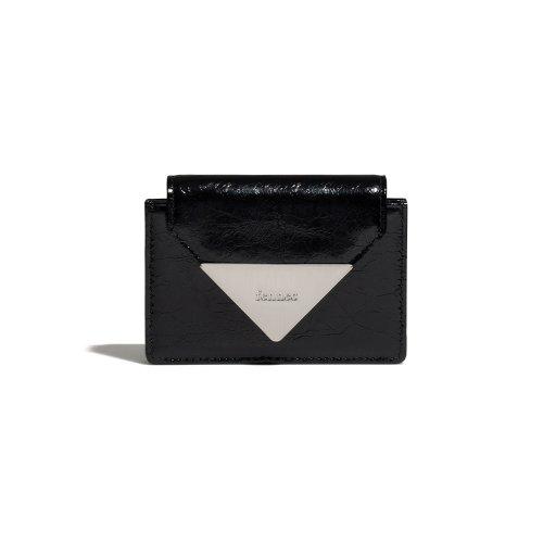 CRINKLE TRIANGLE ACCORDION POCKET PLUS - BLACK