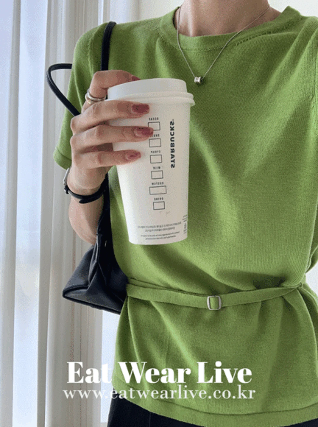 미닛 소프트 라운드 벨트 반팔니트 (4color)