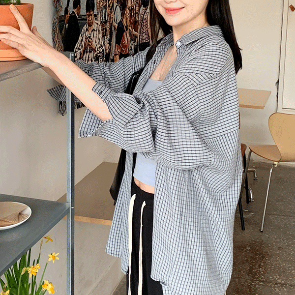 육육걸즈 쿨링체크박시NB