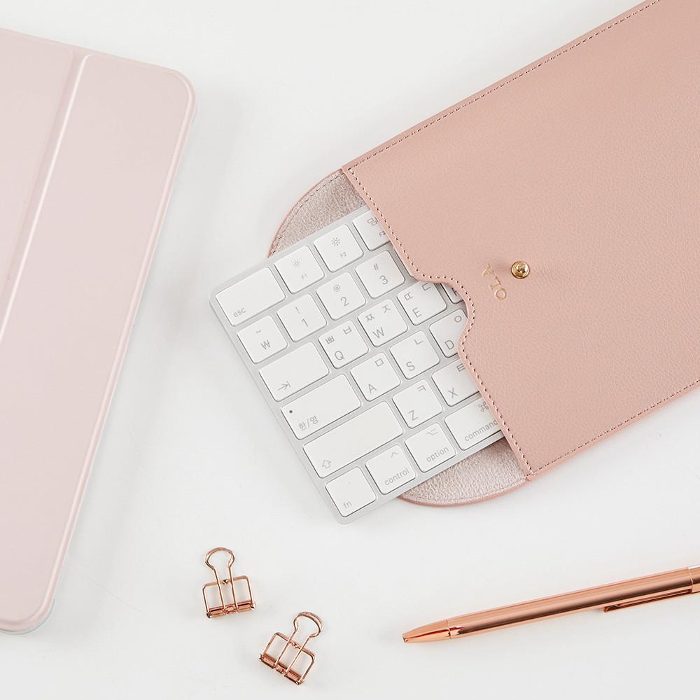 뮤트 키보드 파우치 - 살몬핑크 로지텍 k380 애플 매직키보드 2세대 휴대용파우치