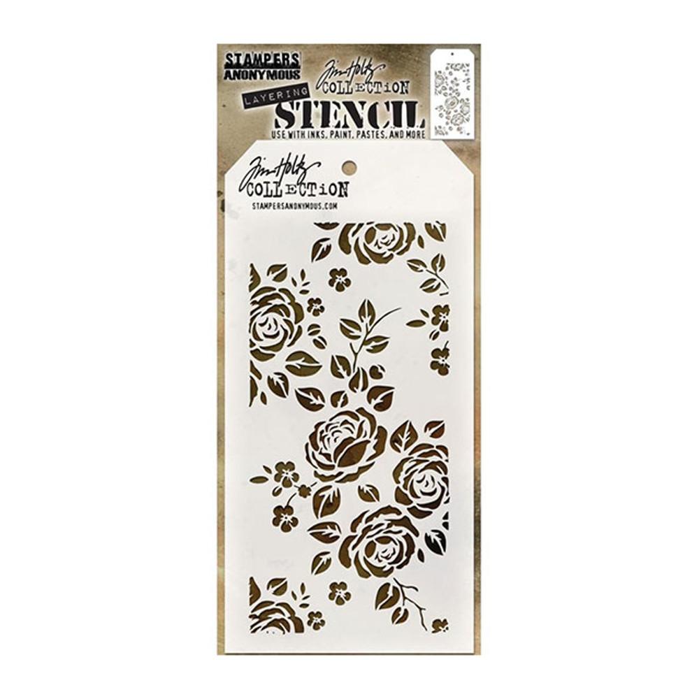 TIM HOLTZ LAYERED STENCIL THS075 Roses 로즈 / 스텐실 도안