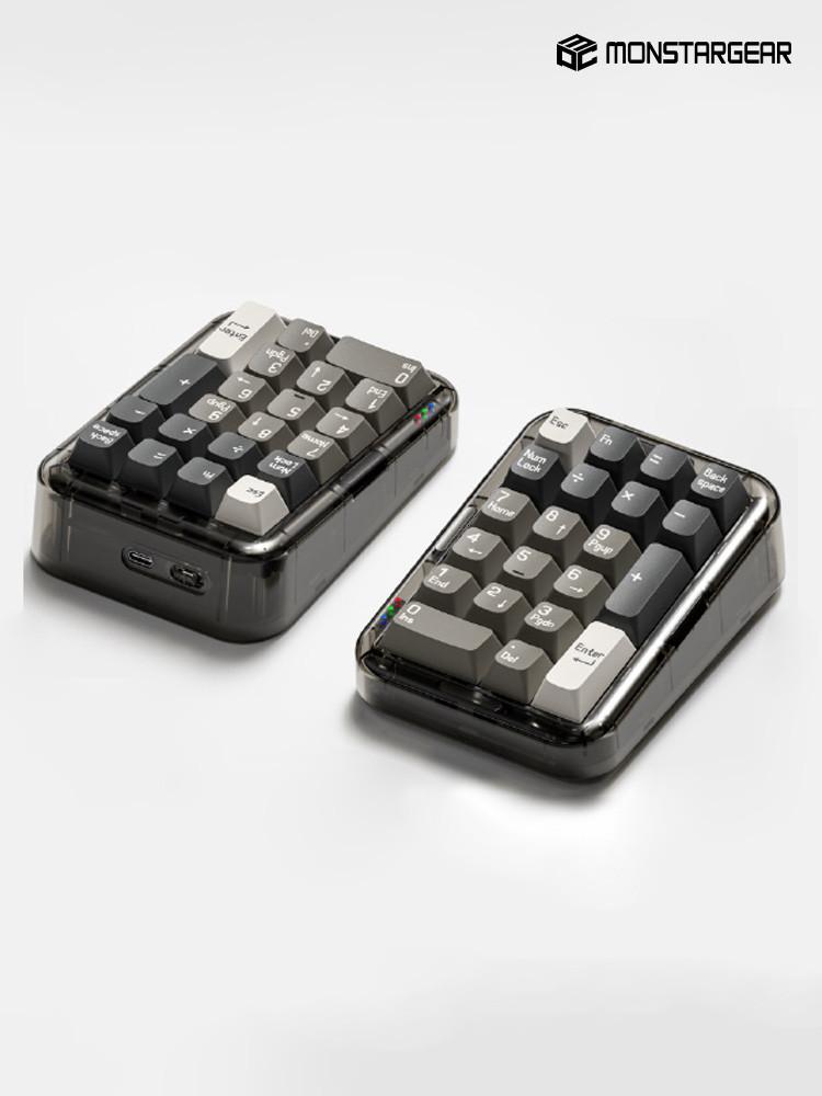 [중고] [리퍼비시]몬스타기어 Melgeek MojoPAD RETRO 넘버패드 키패드 유무선 블루투스 키보드