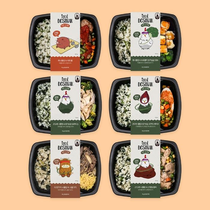 [티몬] [미스터네이처] 로칼 도시락 나물밥 패키지 6종 12팩
