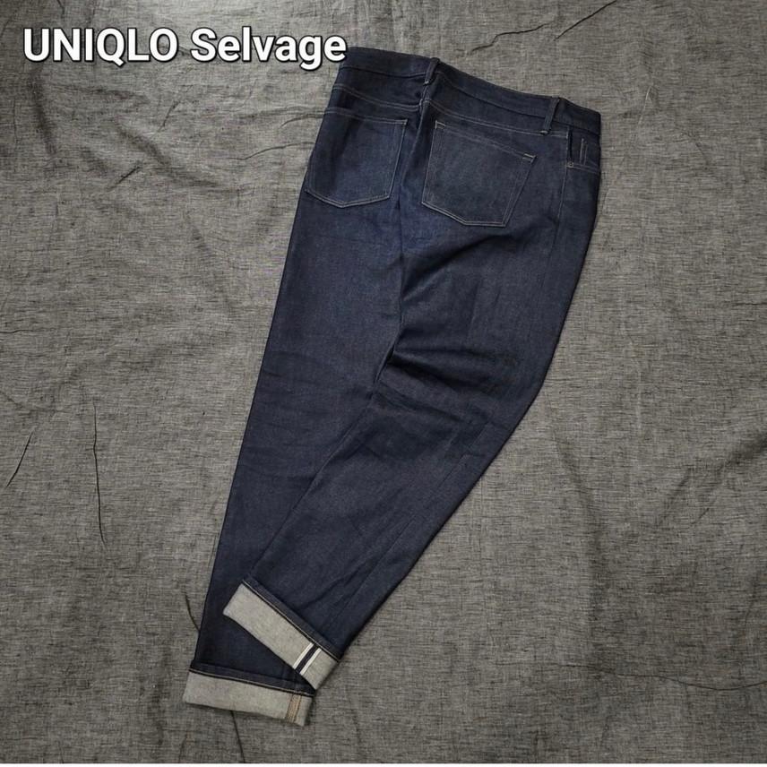 UNIQLO 유니클로 청바지 데님팬츠 셀비지팬츠