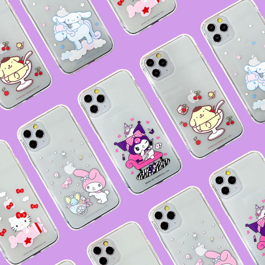 산리오캐릭터즈 투명젤리 케이스