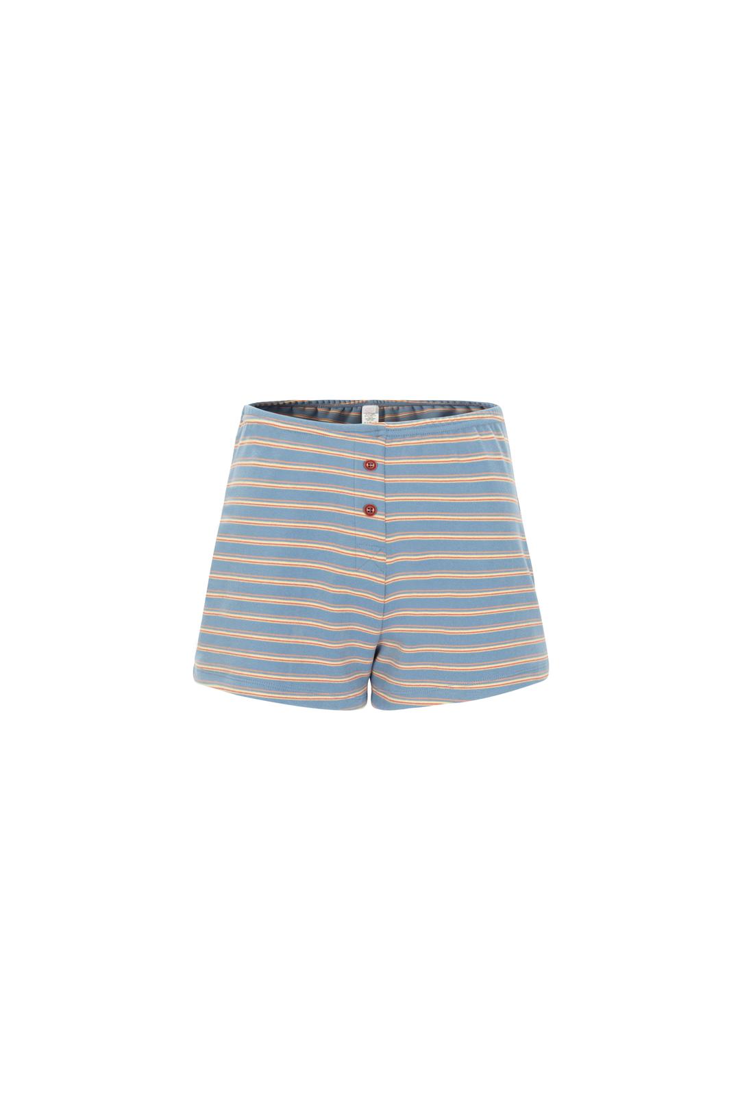 fluffy shorts blue