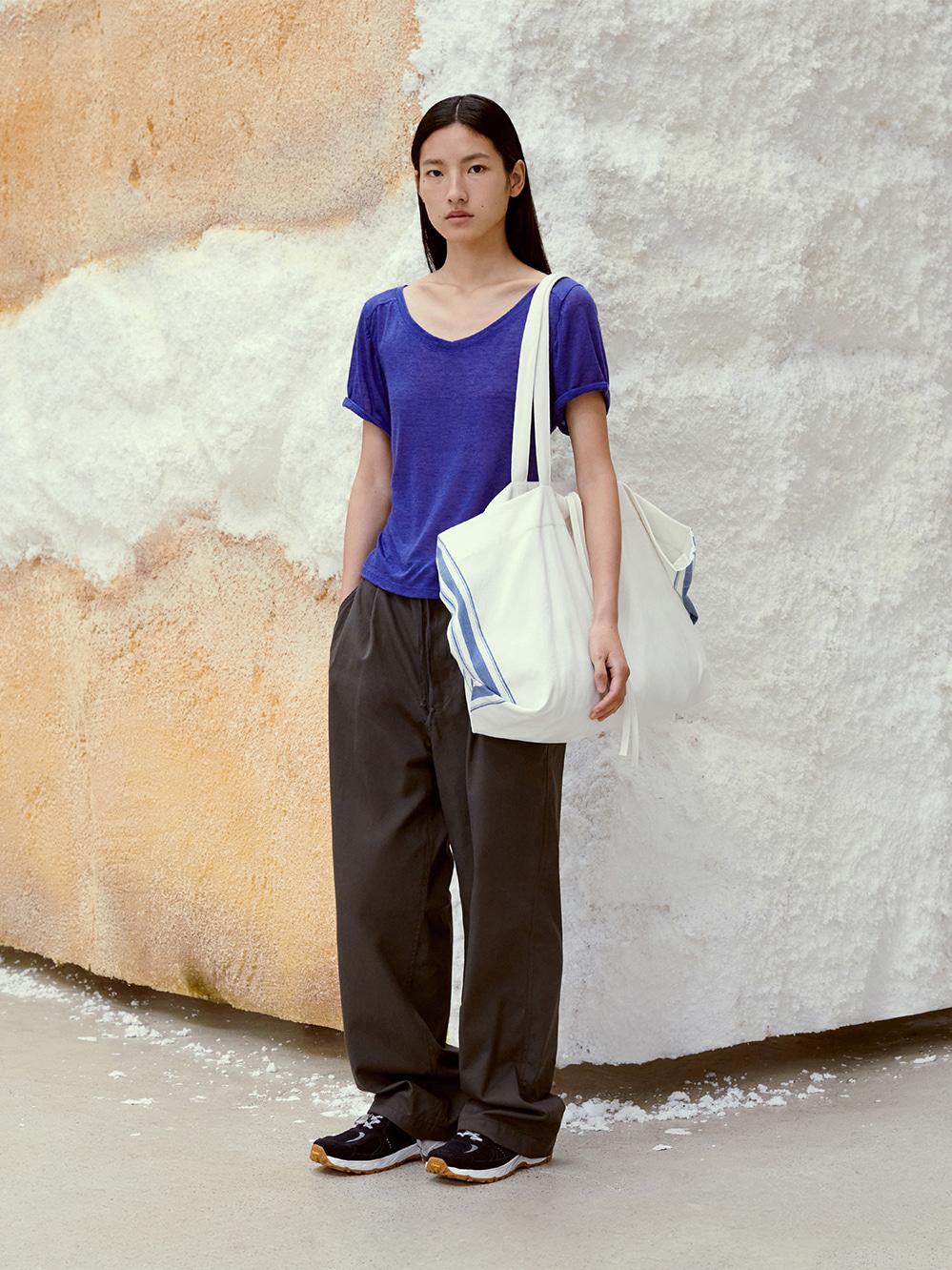 Drawstring Cotton Pants_Charcoal