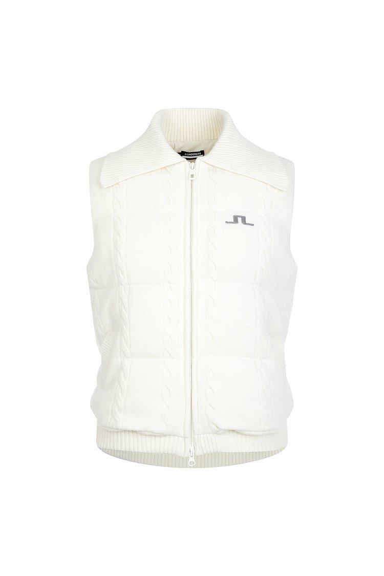 [Women] 민나 케이블 스웨터 패디드 베스트