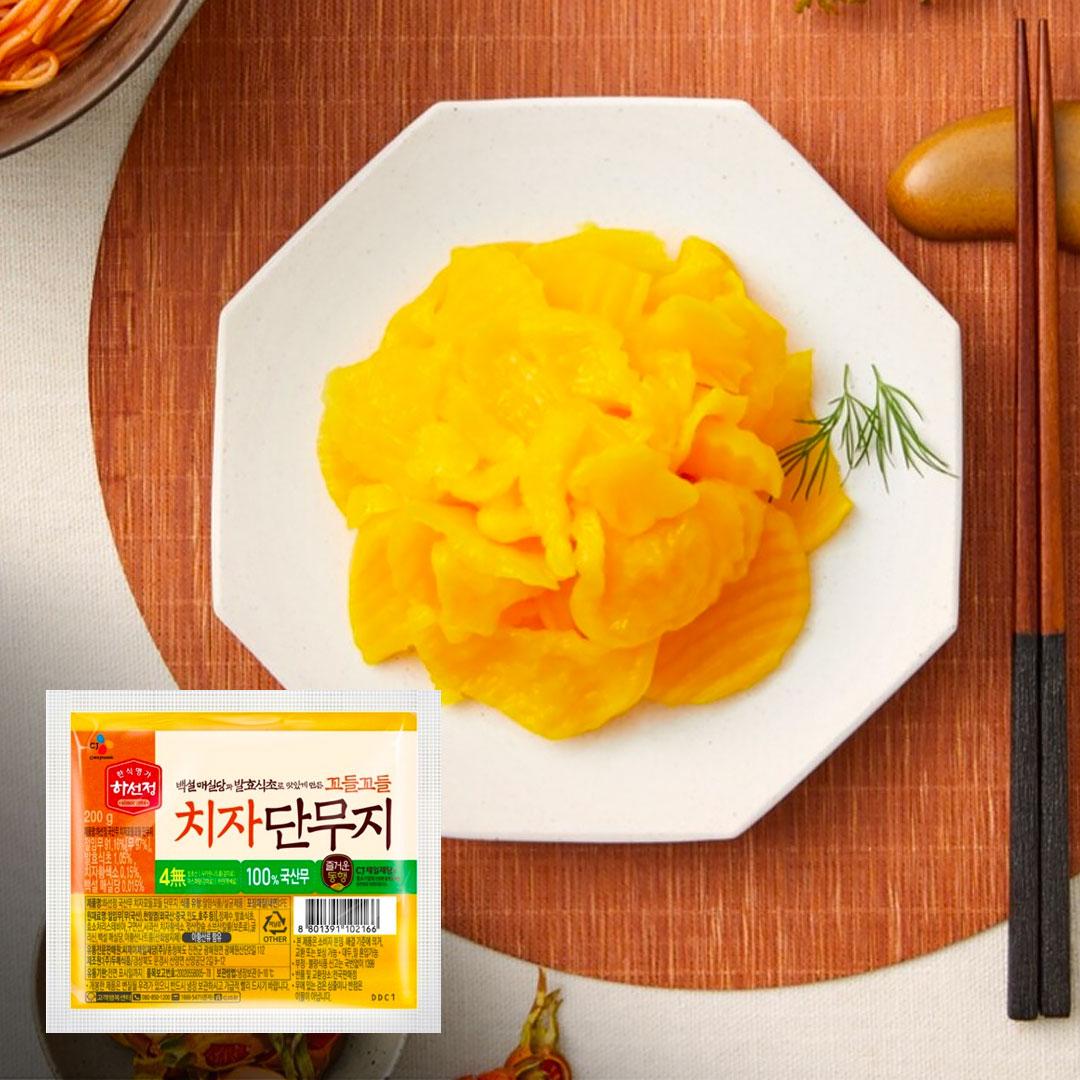 하선정 4無 꼬들꼬들 치자 단무지 200g