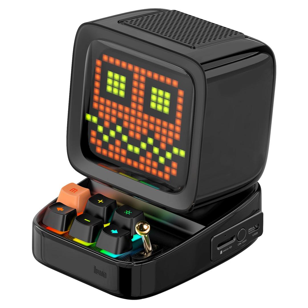 Divoom Ditoo Plus |Retro Pixel Art Game Bluetooth Speaker - black / US