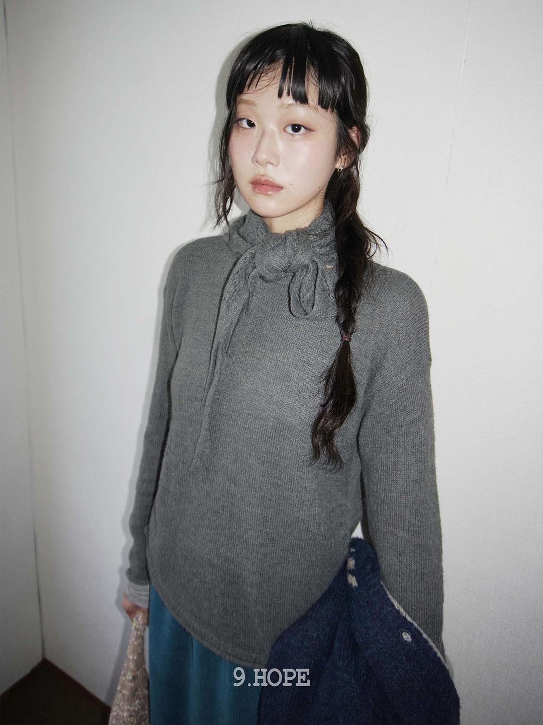 노이 스카프 SET 니트