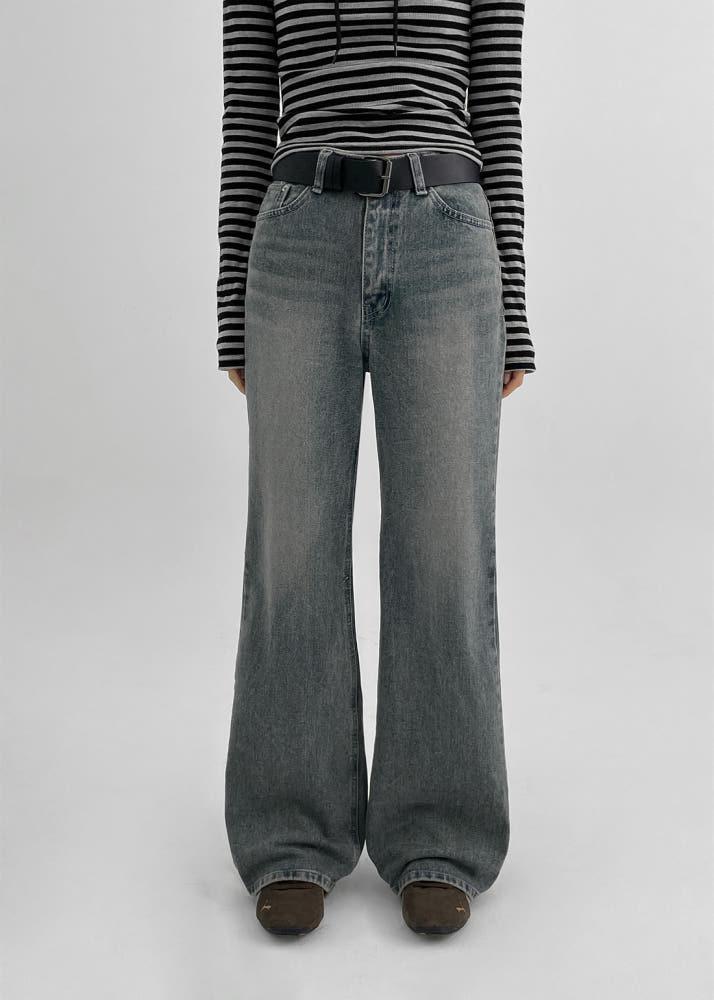 [1천장판매] 샤타링 와이드 부츠컷 데님팬츠