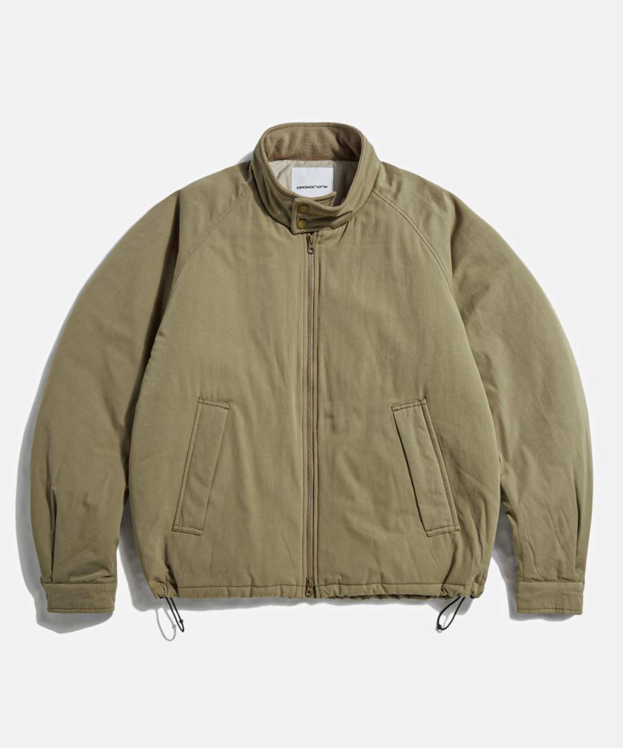 Insulated Harrington Blouson Dark Tan